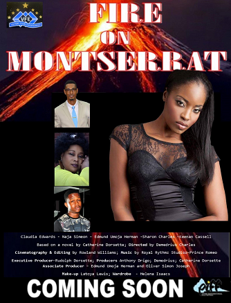 fire on Montserrat film